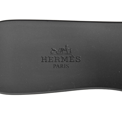 Hermes Rubber Aloha Sandals 38 Black 6 of 8