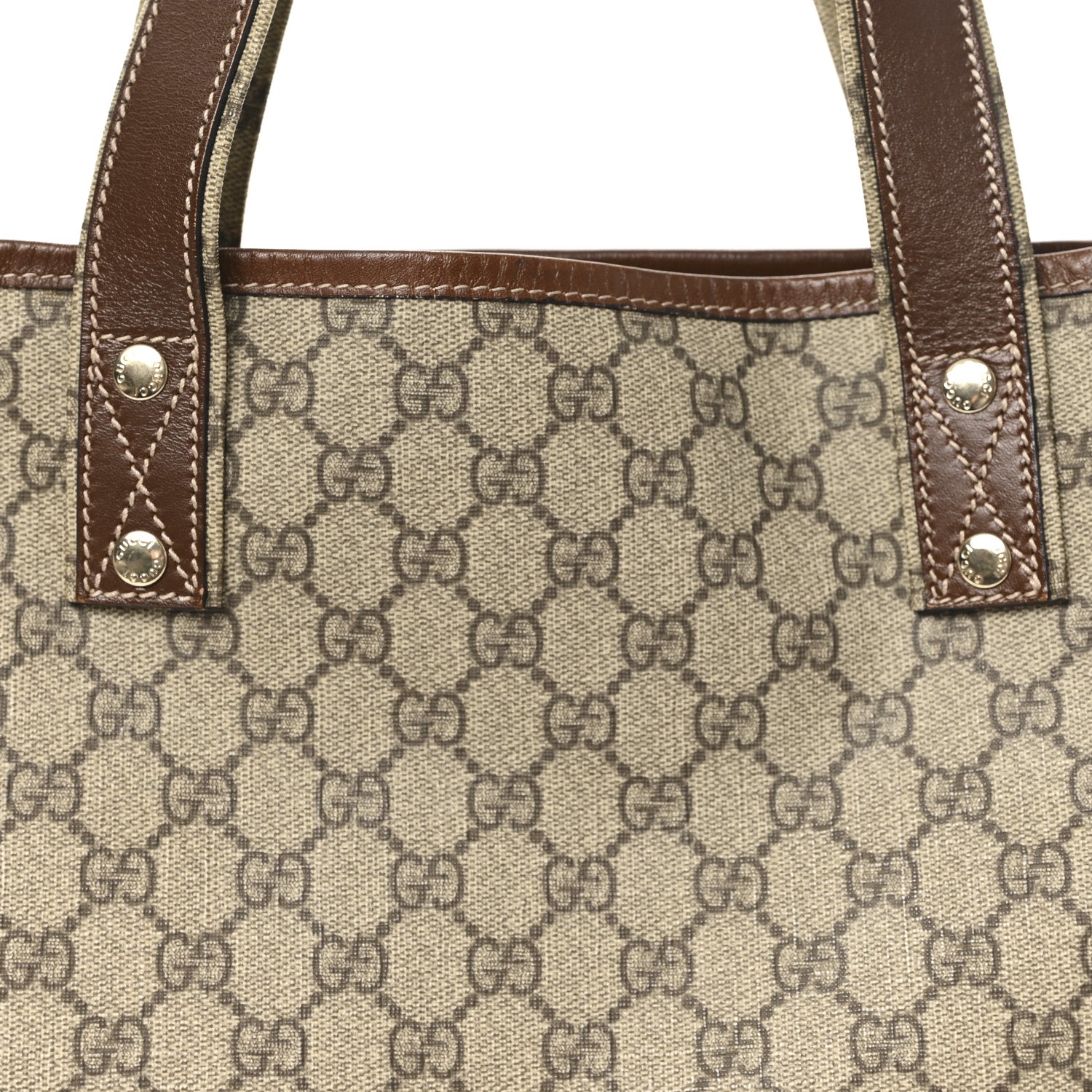 Gucci GG Plus Monogram Medium Signature Web Loop Tote Brown 8 of 10