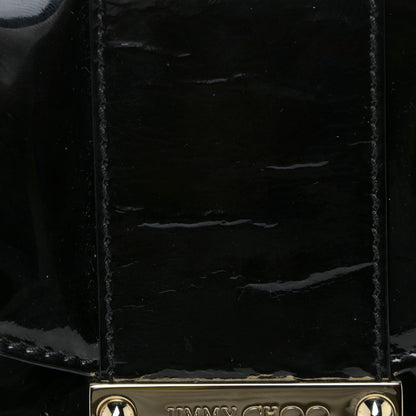 Jimmy Choo Patent Rivera Clutch Black 12 of 14