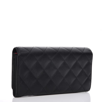 Chanel Calfskin Quilted Cambon Flap Wallet Black 3 of 10