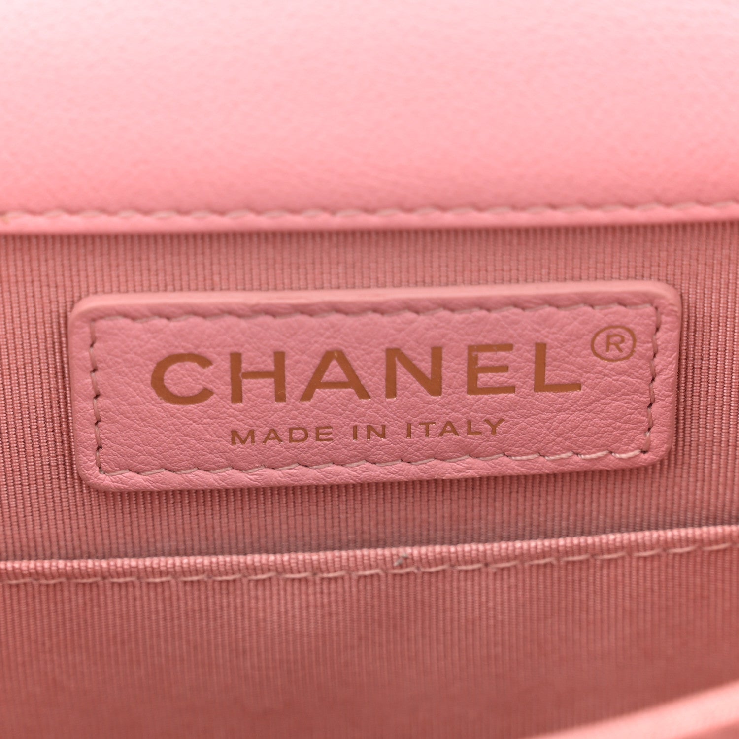 Chanel Calfskin Tweed Quilted North South Boy Flap Pink 6 of 11