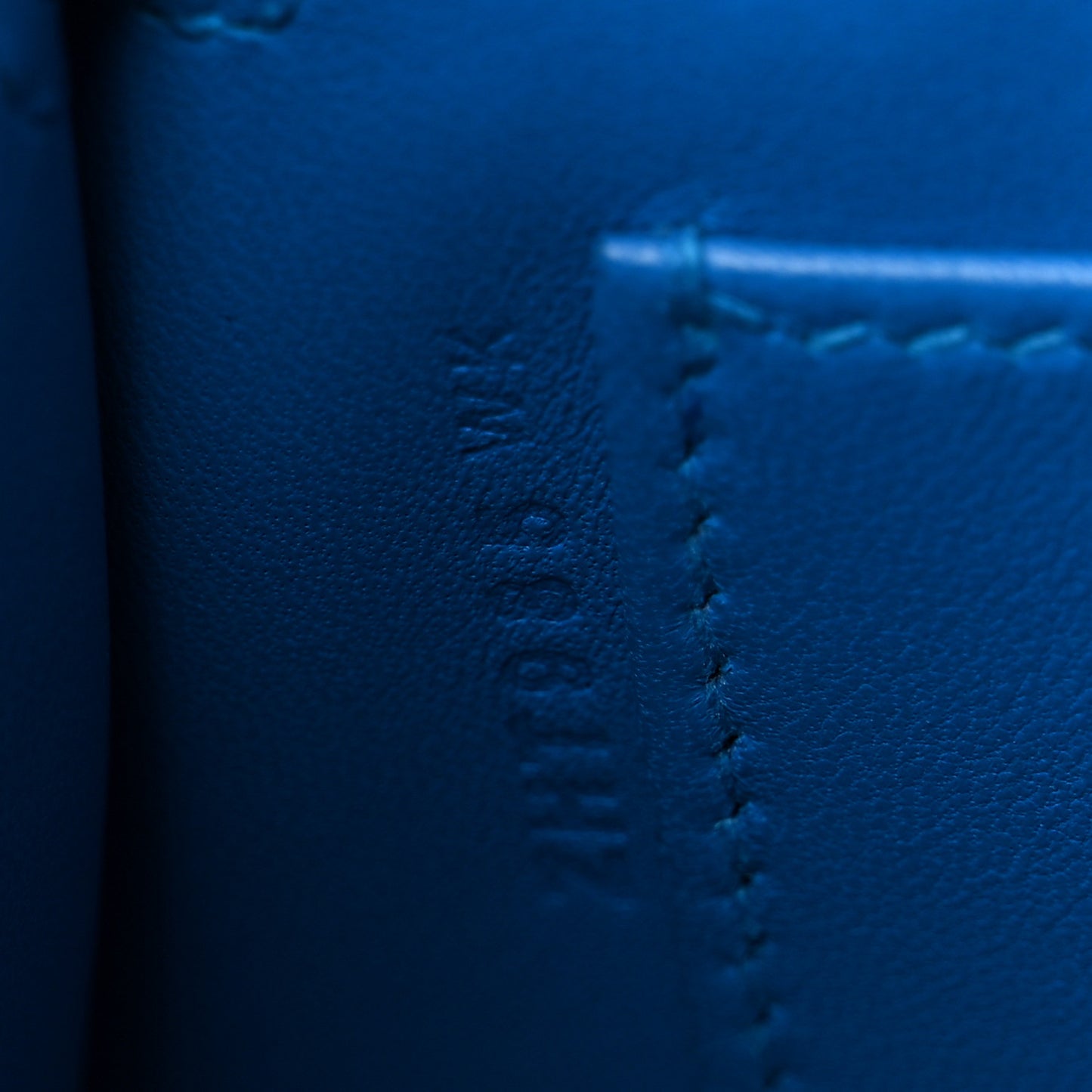 Chevre Mysore Mini Kelly Sellier 20 Bleu Hydra