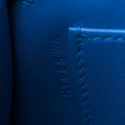 Hermes Chevre Mysore Mini Kelly Sellier 20 Bleu Hydra 7 of 10