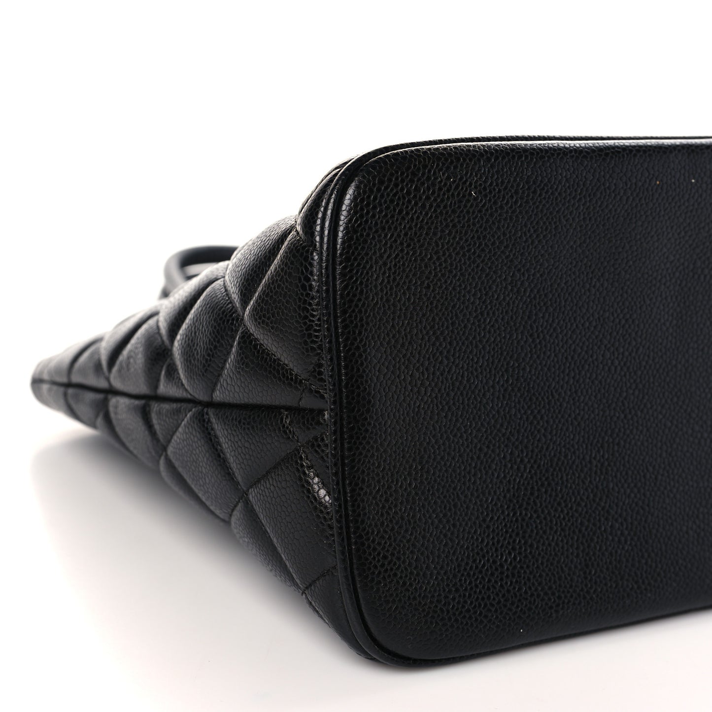 Caviar Quilted Medallion Tote Black