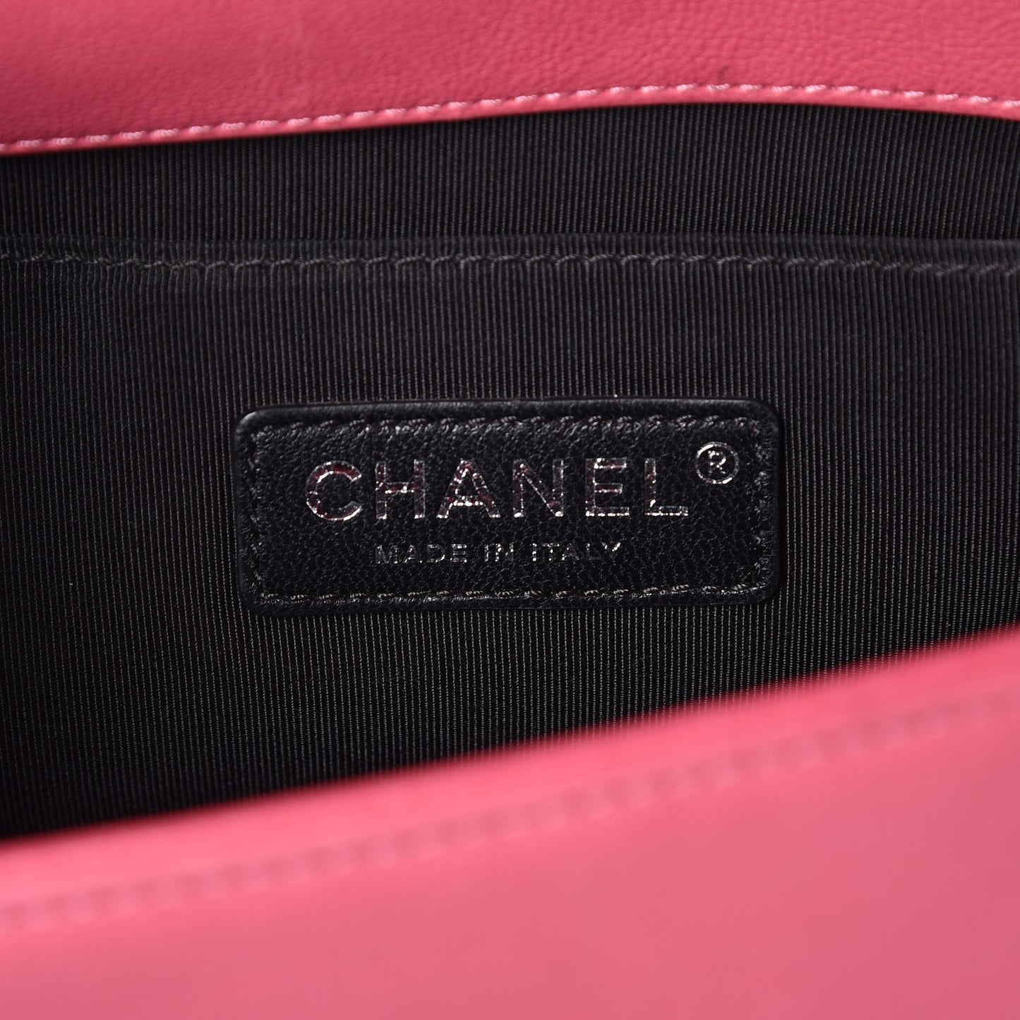 Calfskin Quilted Medium Boy Flap Pink