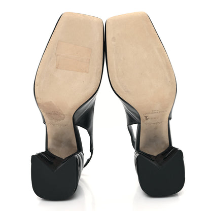 Louis Vuitton Lambskin Shake Slingback Pumps 38.5 Black 5 of 9