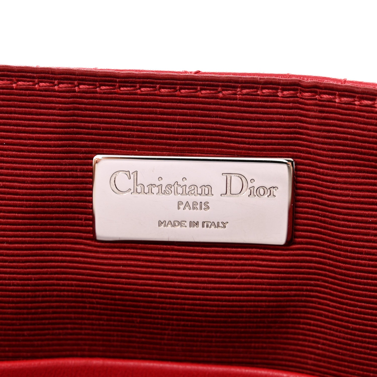 Christian Dior Lambskin Cannage Large Stardust Backpack Red 6 of 13
