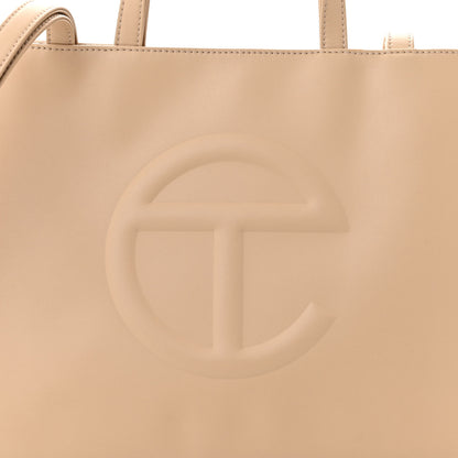 Telfar Vegan Leather Medium Shopping Bag Cream 8 of 11