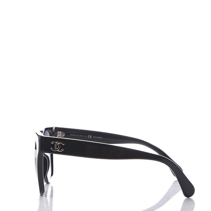 Chanel Polarized Square CC Sunglasses 5380 Black 3 of 9