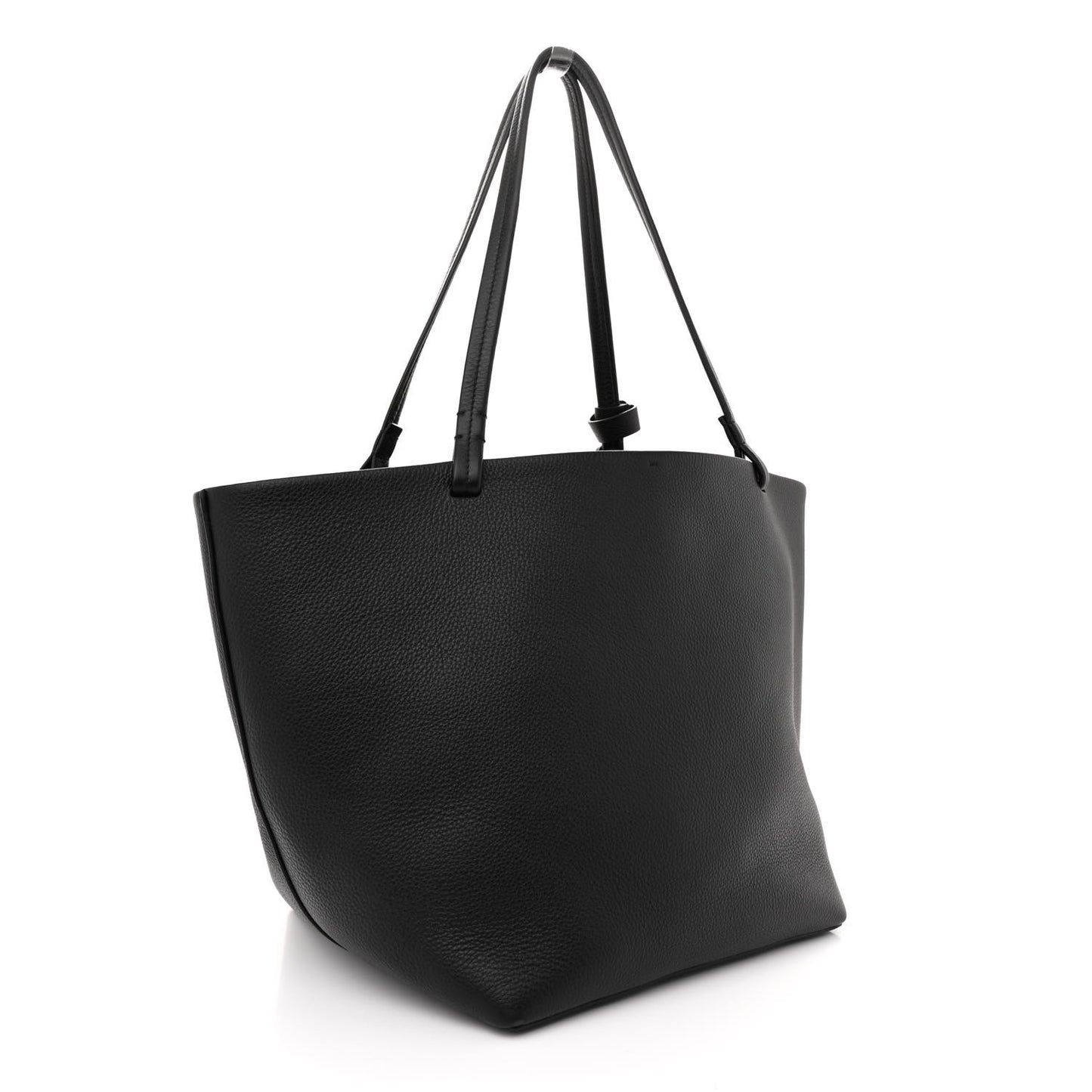 Grained Calfskin Park Tote Three Black