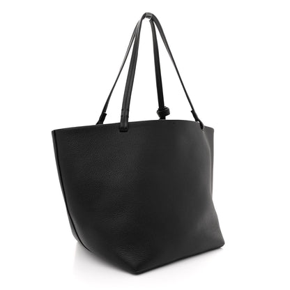 The Row Grained Calfskin Park Tote Three Black 4 of 13