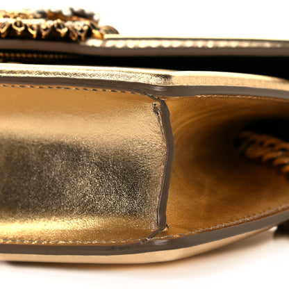 Dolce & Gabbana Smooth Calfskin Devotion Envelope Top Handle Bag Gold 8 of 9