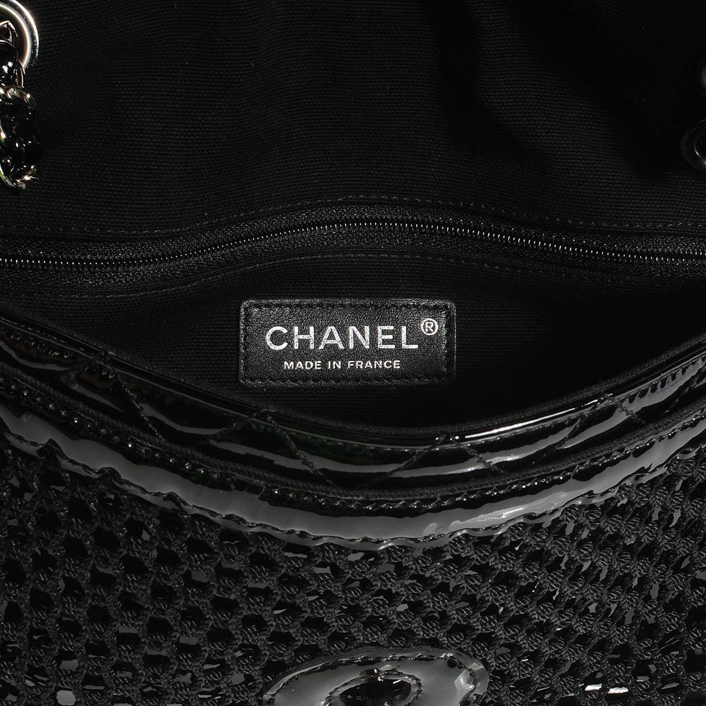 Patent Net Large La Madrague Tote Black