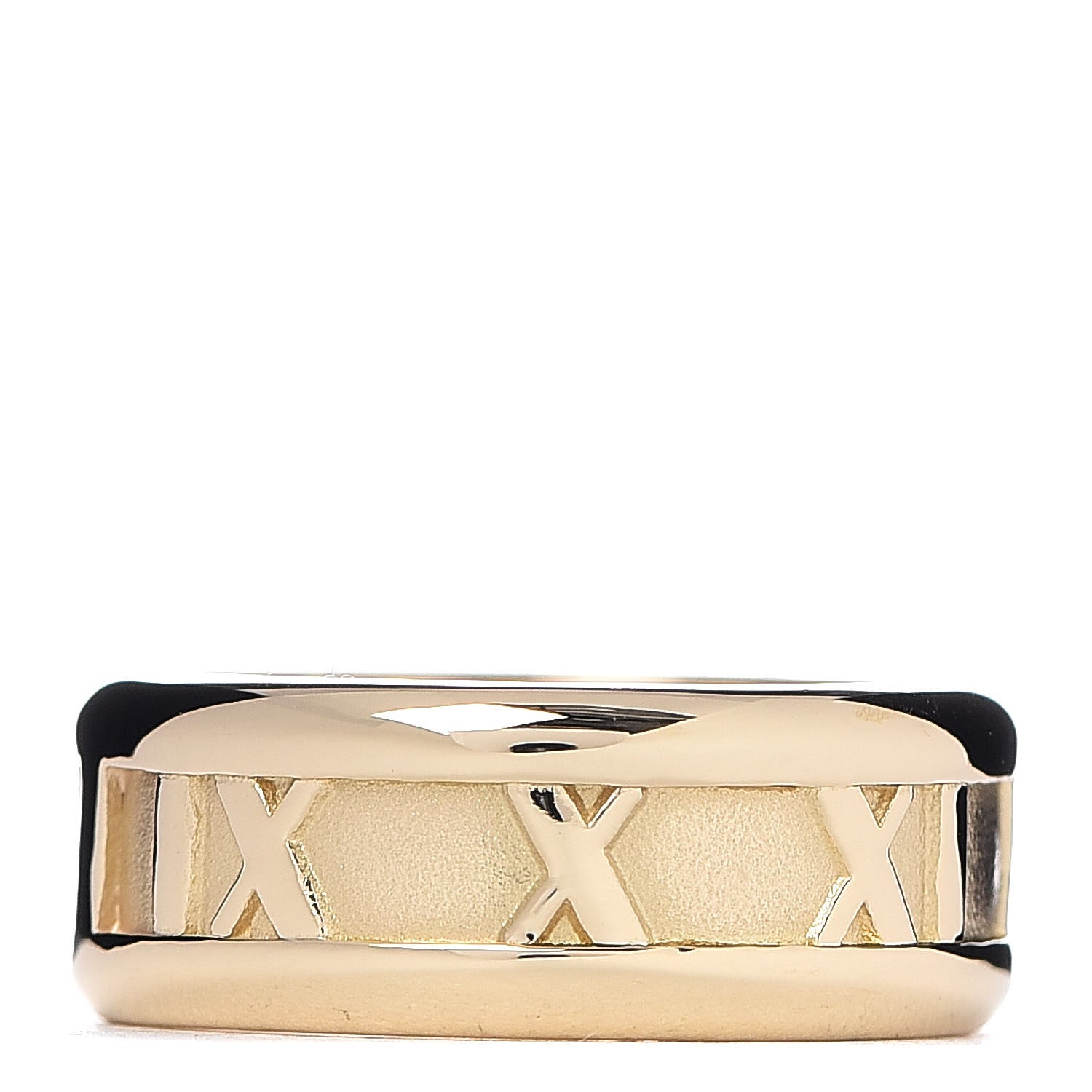 Tiffany 18K Yellow Gold 7mm Atlas Band Ring 49 4.75 1 of 5