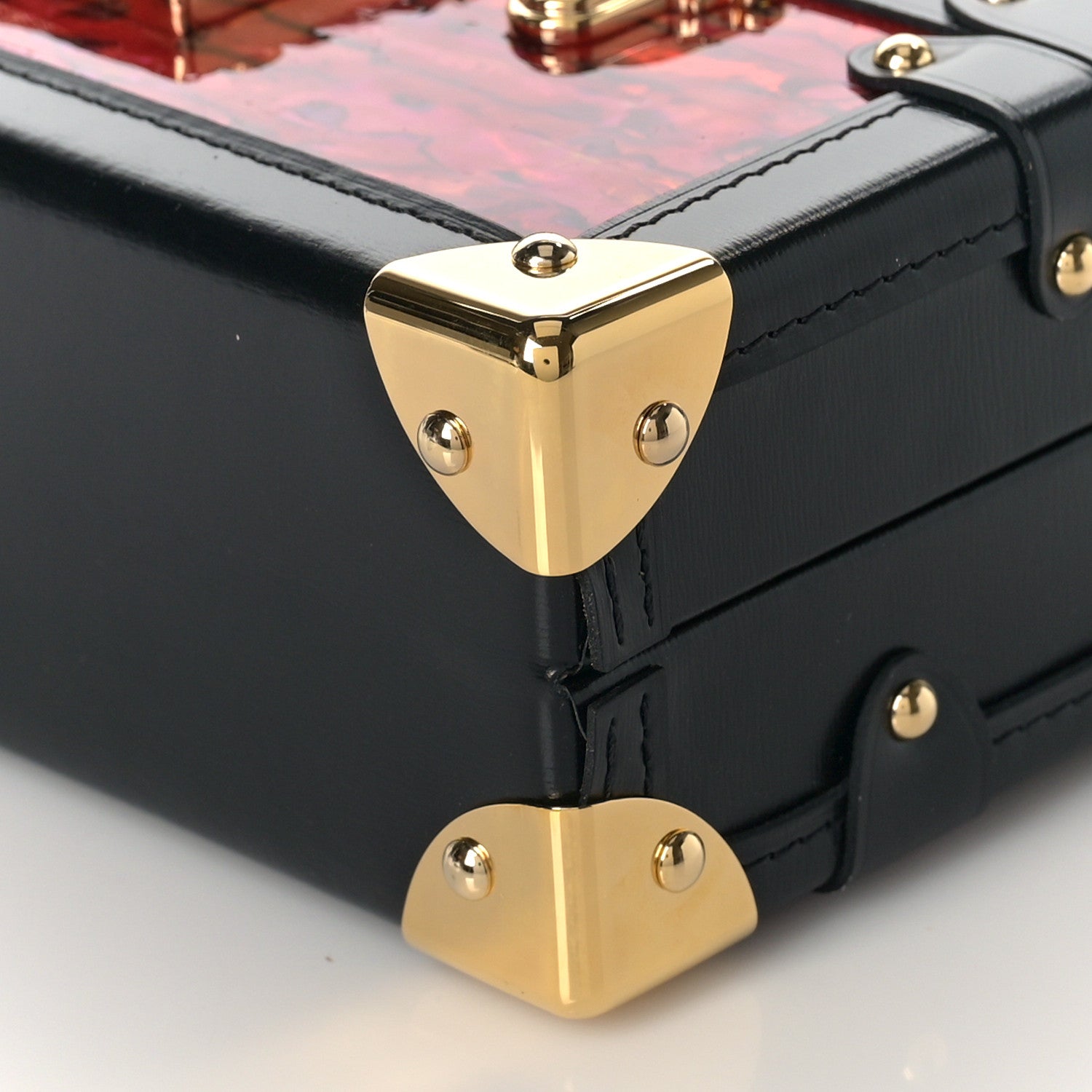 Louis Vuitton Mother of Pearl Petite Malle Red 1145332 – FASHIONPHILE