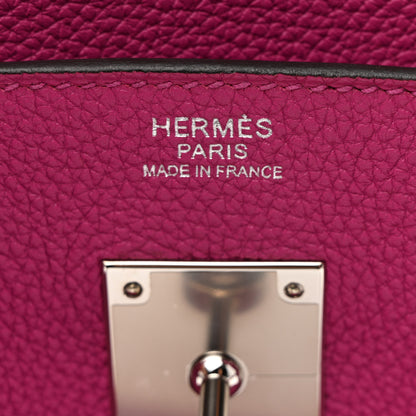 Hermes Togo Birkin 30 Rose Pourpre 6 of 12