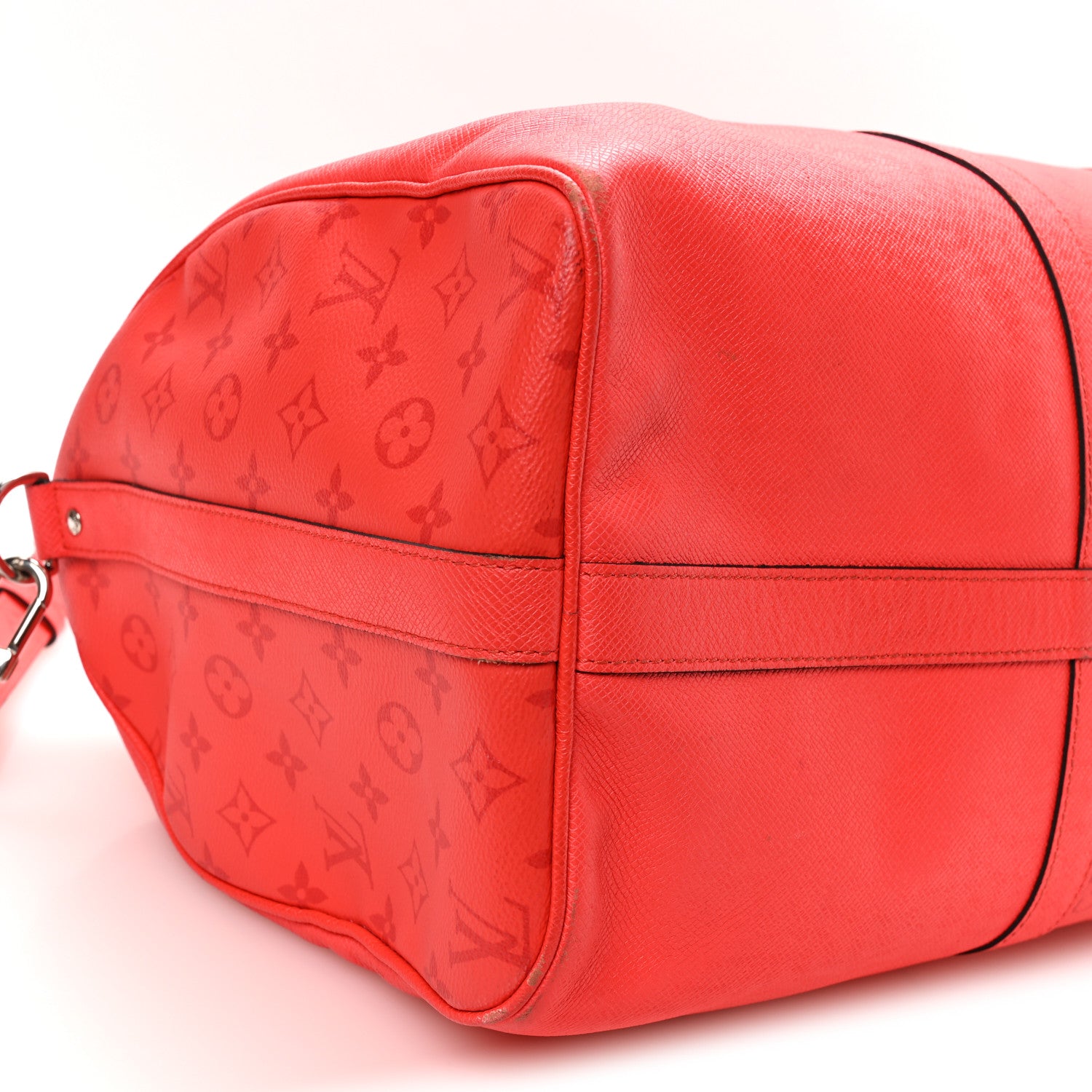 Louis Vuitton Taigarama Keepall Bandouliere 50 Fire Red 7 of 8