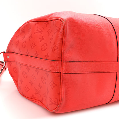 Louis Vuitton Taigarama Keepall Bandouliere 50 Fire Red 7 of 8
