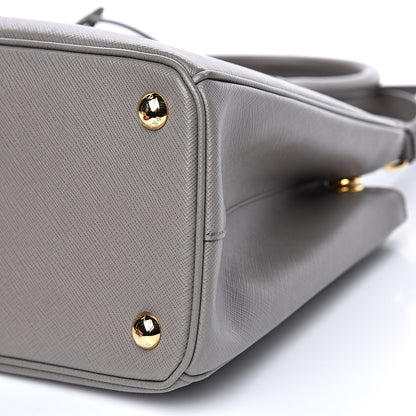 Prada Saffiano Small Galleria Double Zip Tote Argilla 8 of 10