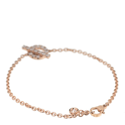 Hermes 18K Rose Gold Diamond Finesse Bracelet ST 2 of 4