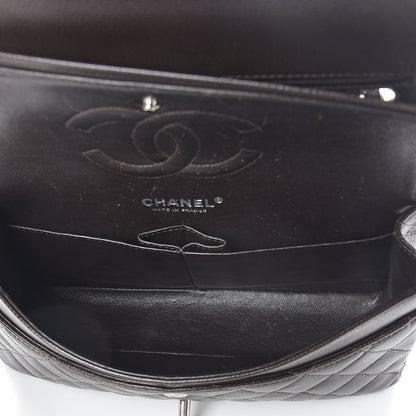 Chanel Caviar Quilted Medium Double Flap Dark Brown 4 of 8