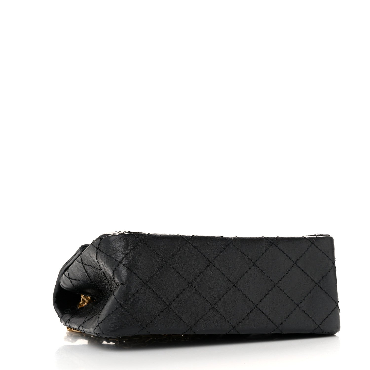 Chanel Aged Calfskin Quilted 2.55 Reissue Mini Flap Black 4 of 12