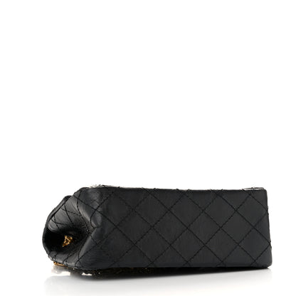 Chanel Aged Calfskin Quilted 2.55 Reissue Mini Flap Black 4 of 12