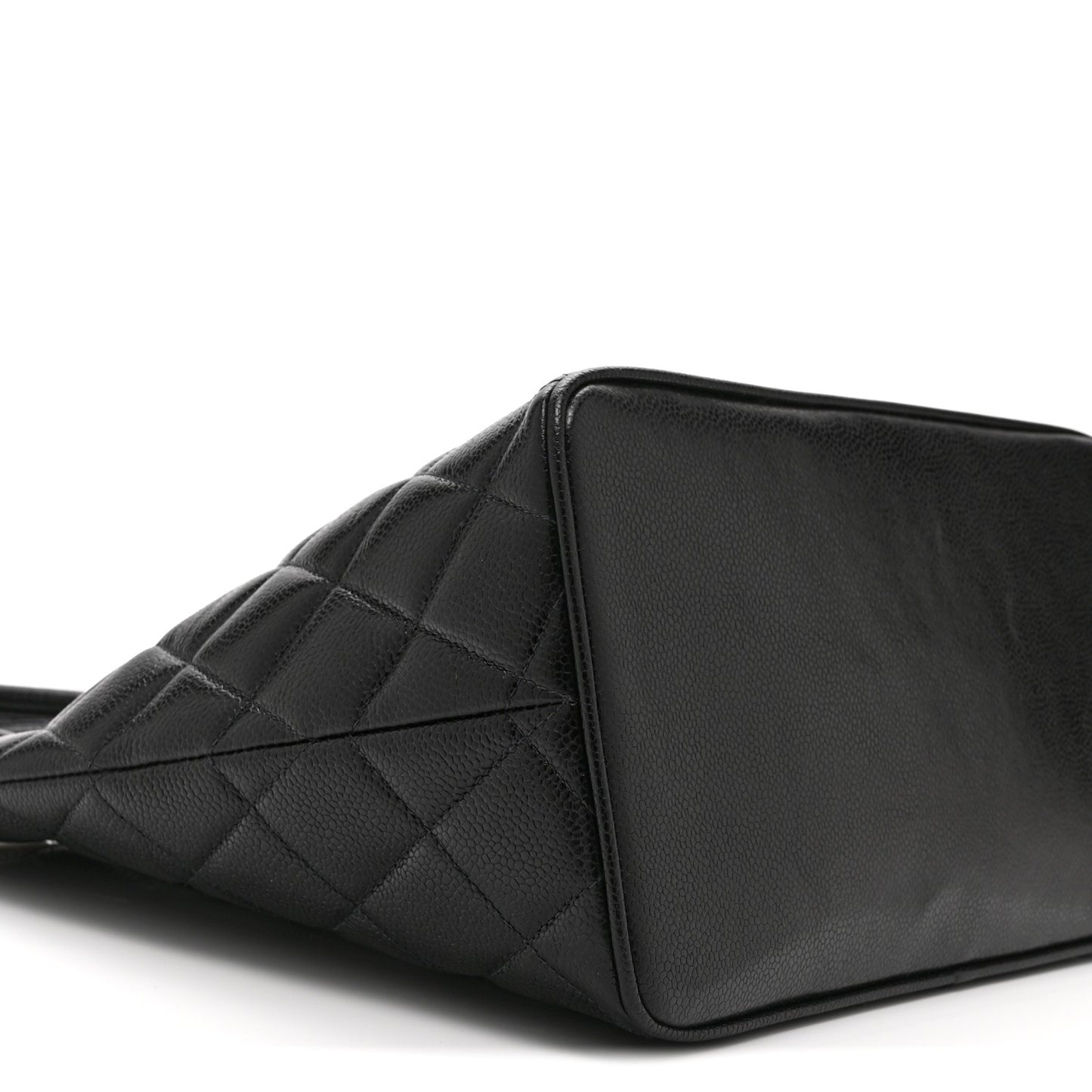 Caviar Quilted Medallion Tote Black