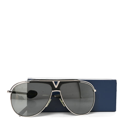Louis Vuitton Metal Aviator Sunglasses Z1031W Silver 7 of 7