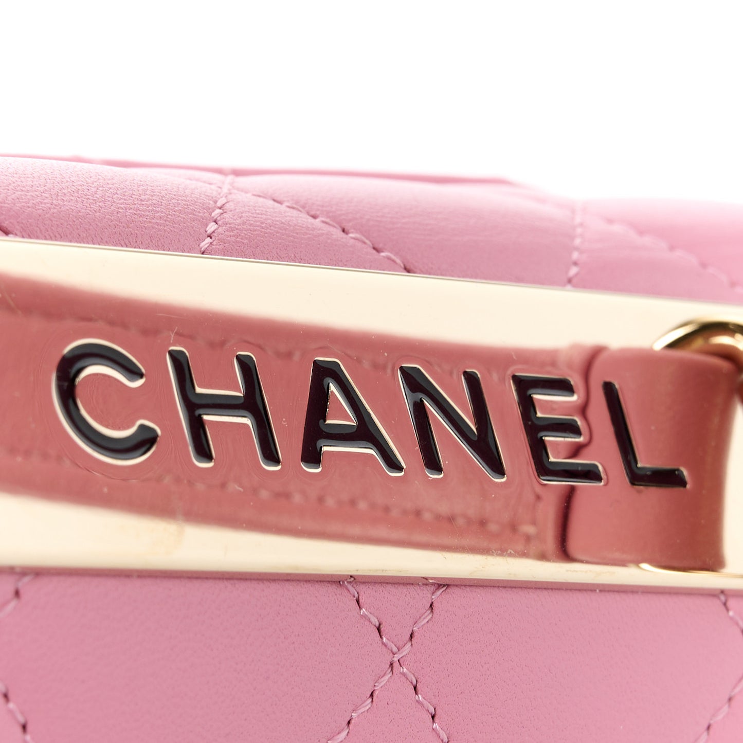 Lambskin Quilted Small Trendy CC Flap Dual Handle Bag Pink