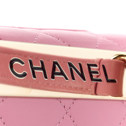 Chanel Lambskin Quilted Small Trendy CC Flap Dual Handle Bag Pink 9 of 14