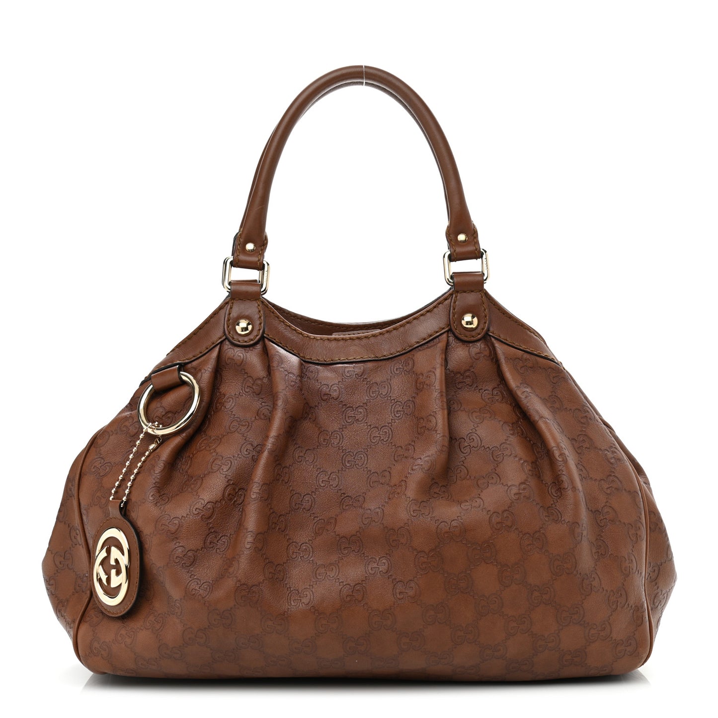 Guccissima Medium Sukey Tote Brown