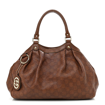 Gucci Guccissima Medium Sukey Tote Brown 1 of 16