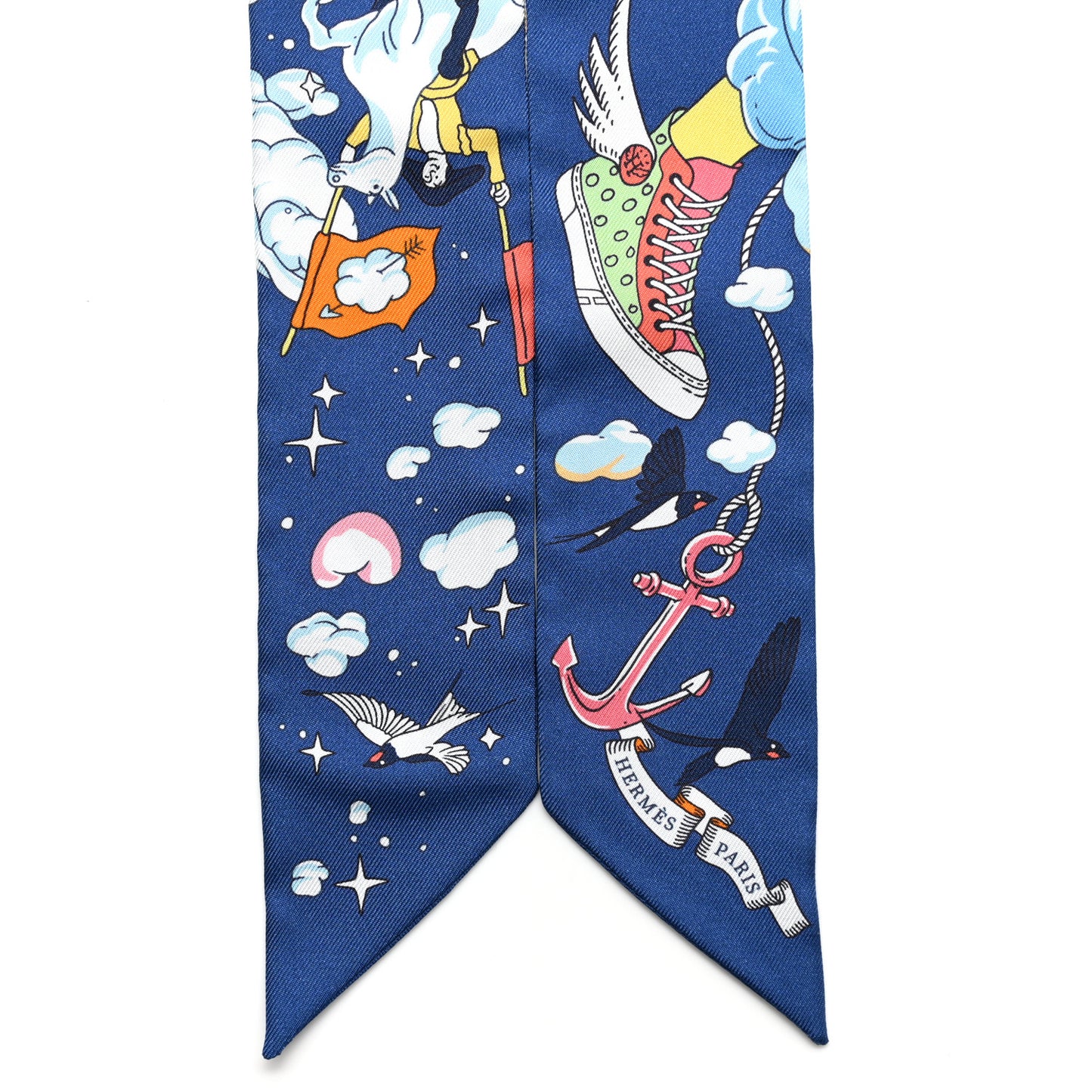 Silk Sur Mon Nuage Twilly Marine Clair Ciel
