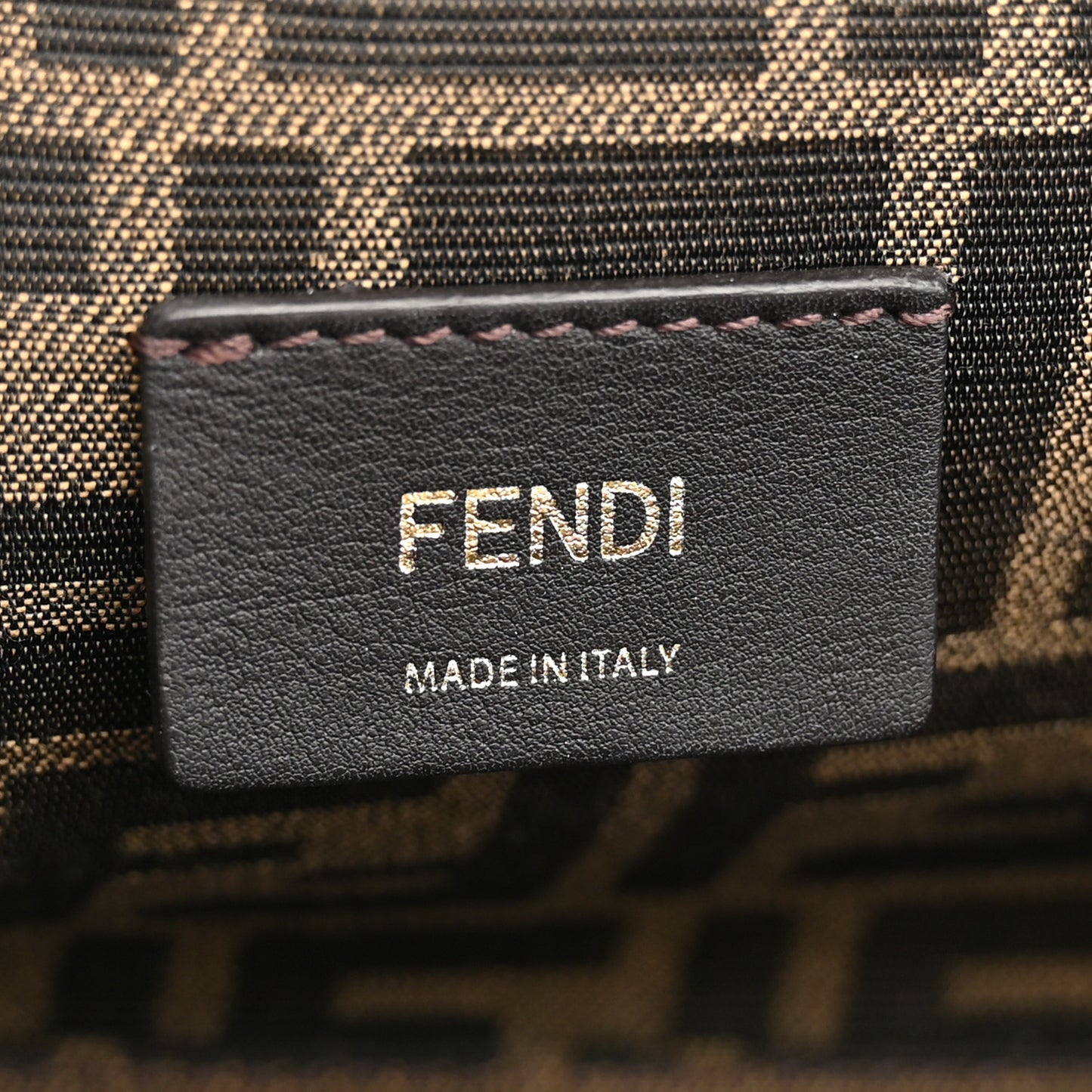 Shiny Nappa Small Fendi First Black