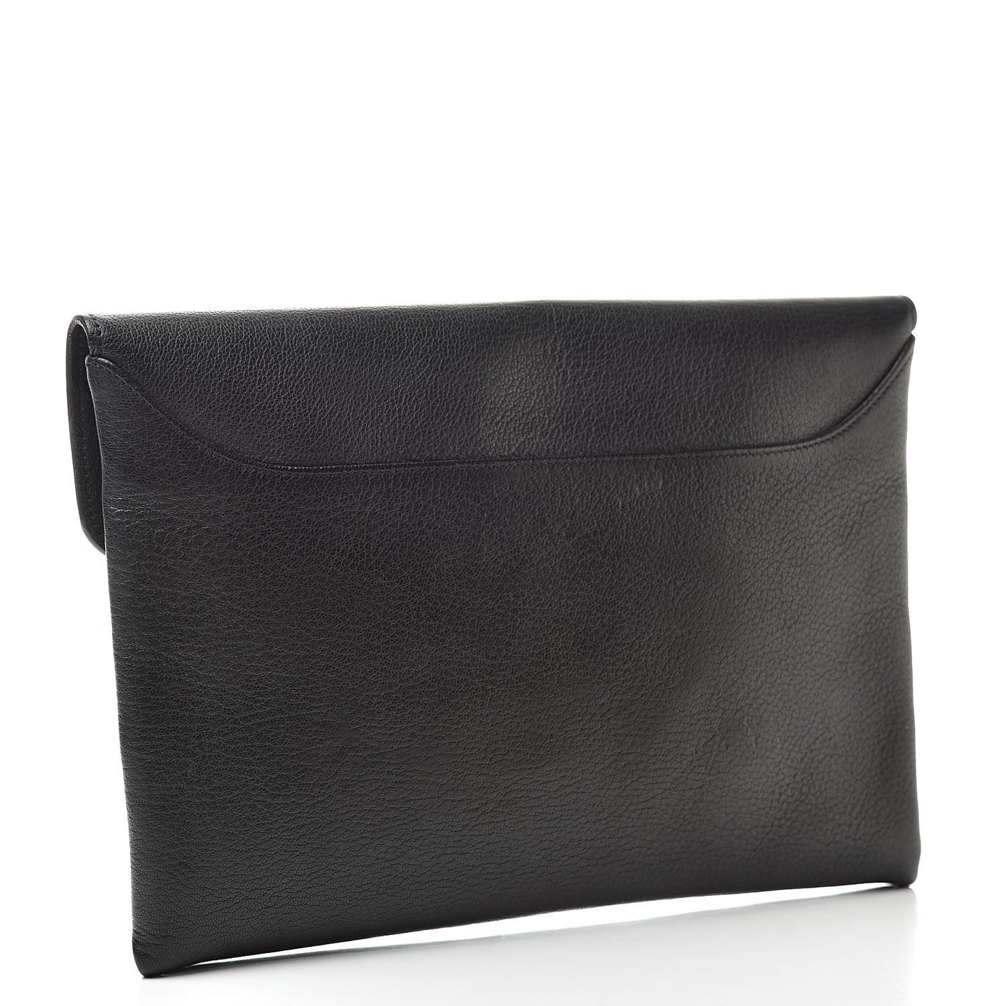 Sugar Goatskin Medium Antigona Envelope Clutch Black