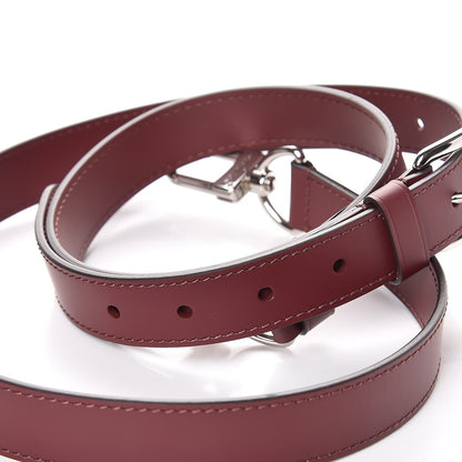 Louis Vuitton Calfskin Keepall Adjustable Shoulder Strap Burgundy 3 of 4