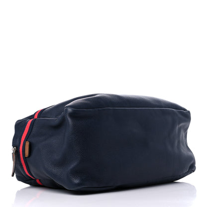 Gucci Calfskin Signature Web Duffle Navy 4 of 16
