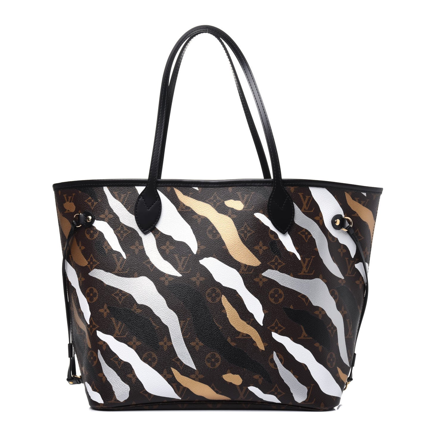 X LOL Monogram Neverfull MM Gold Silver