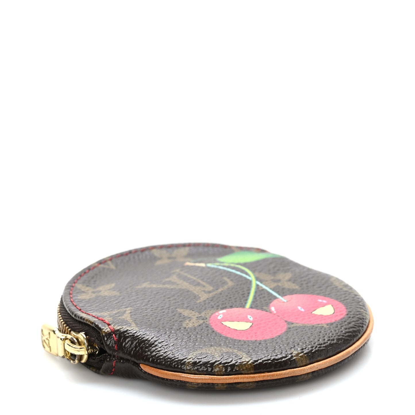 Monogram Cerises Round Coin Purse
