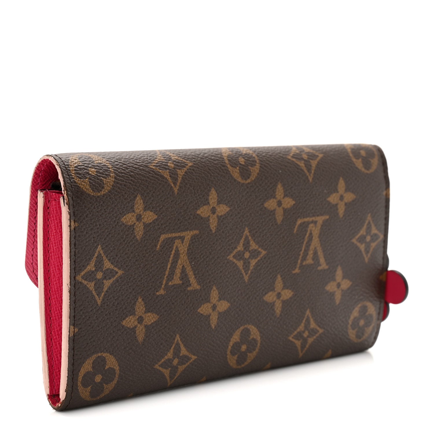 Louis Vuitton Monogram Bloom Flower Emilie Wallet Fuchsia 3 of 9