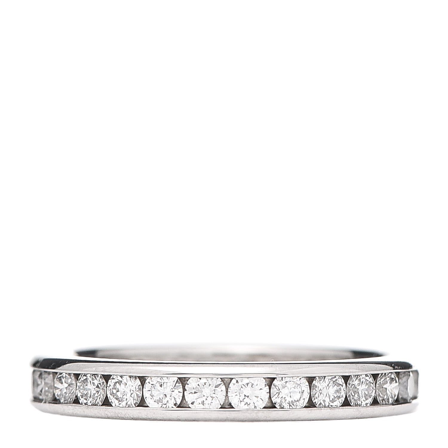Tiffany Platinum Diamond 1.00ctw Eternity Band Ring 53 6.5 1 of 5