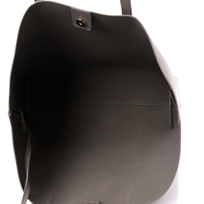 Saint Laurent Calfskin Large Shopping Tote Oyster Gray 6 of 10