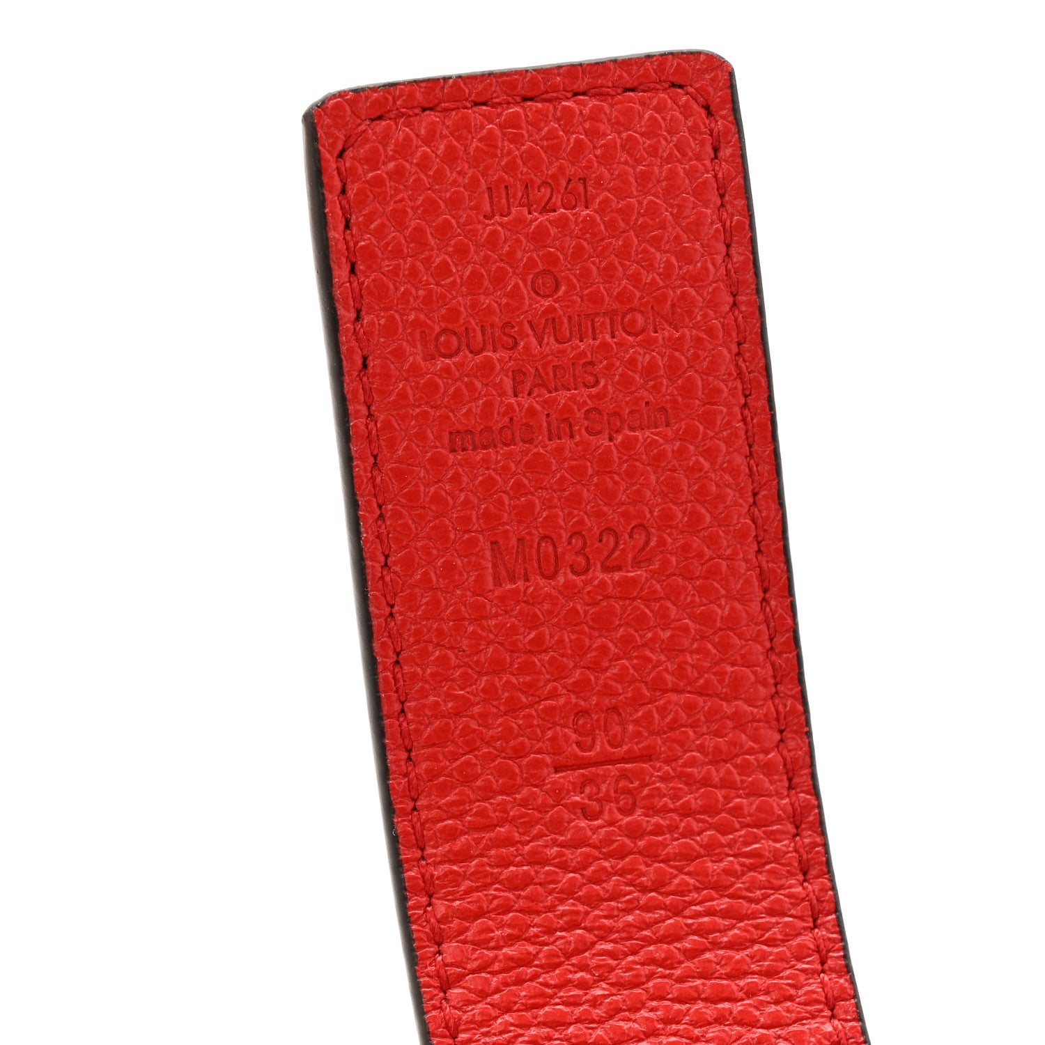 Louis Vuitton Monogram 30mm LV Initiales Reversible Belt 90 36 Coquelicot 5 of 10