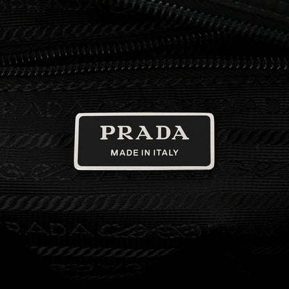Prada Re-Nylon Vela Saffiano Pocket Double Zip Shoulder Bag Black 6 of 10
