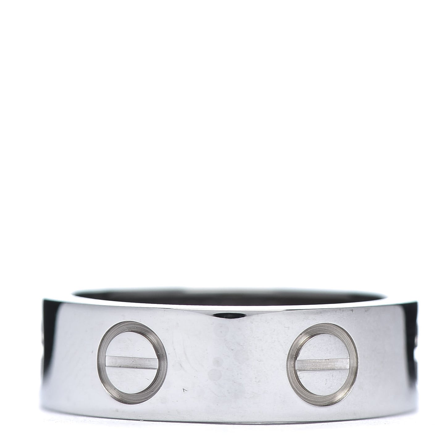 18K White Gold 5.5mm LOVE Ring 49 4.75