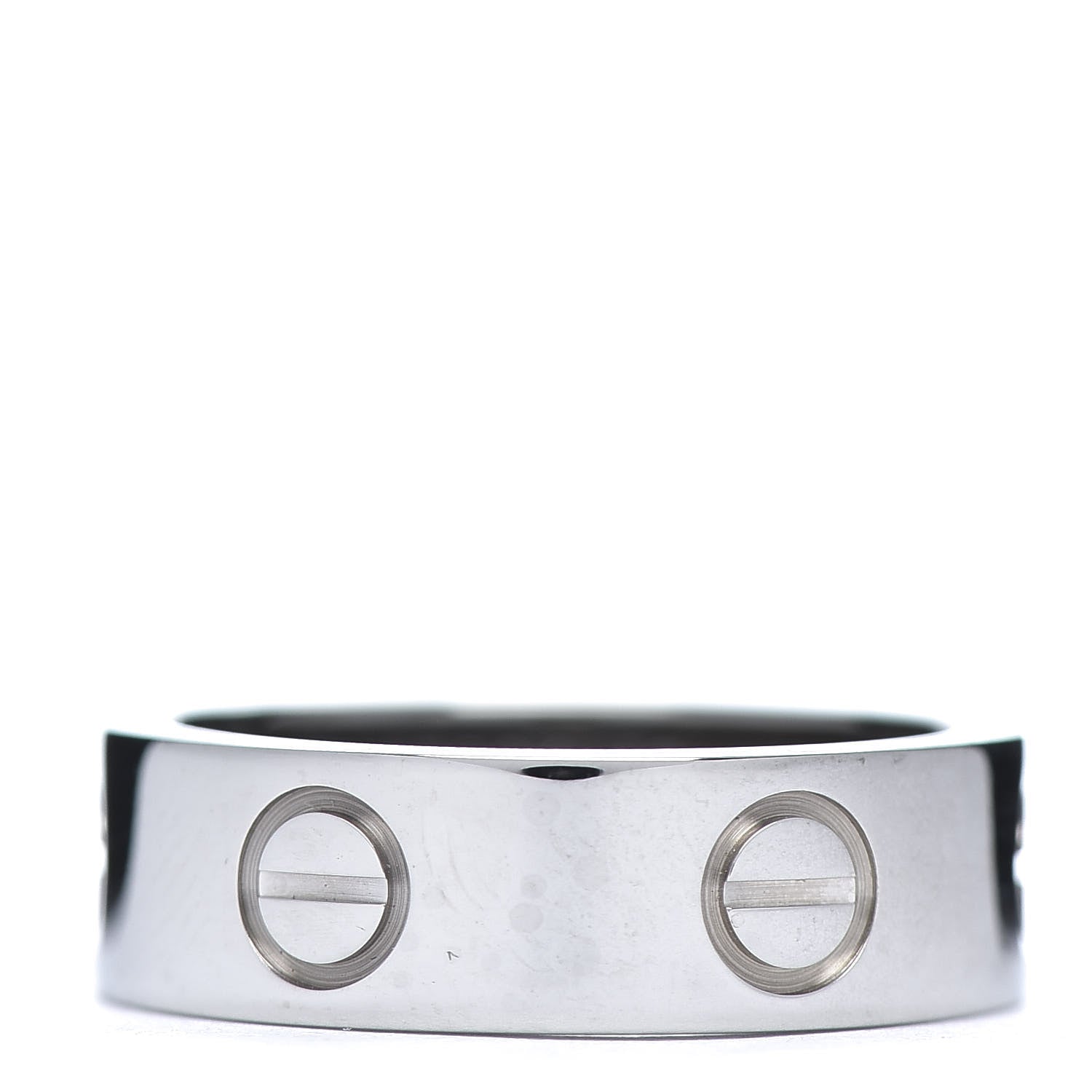 Cartier 18K White Gold 5.5mm LOVE Ring 49 4.75 3 of 5