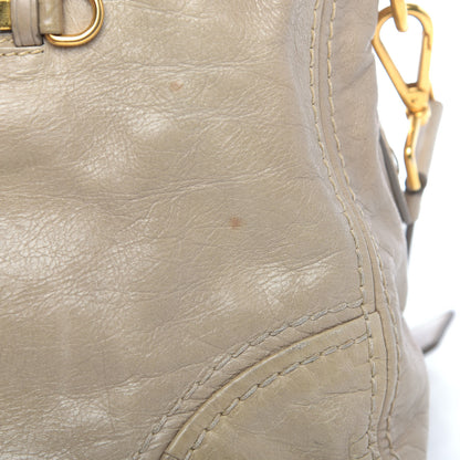 Prada Vitello Shine Antik Satchel Cammeo 13 of 13