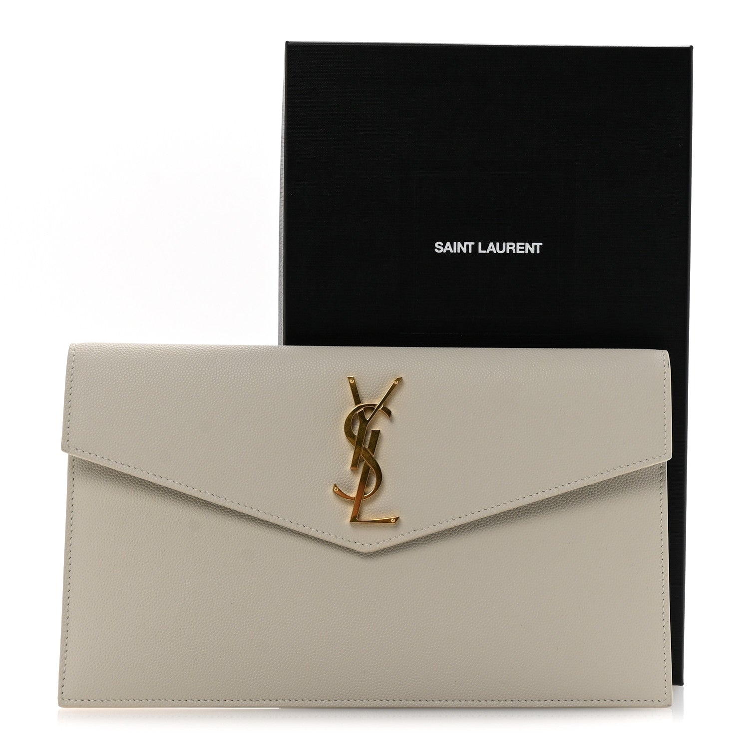 Saint Laurent Grain De Poudre Uptown Pouch Crema Soft 7 of 7