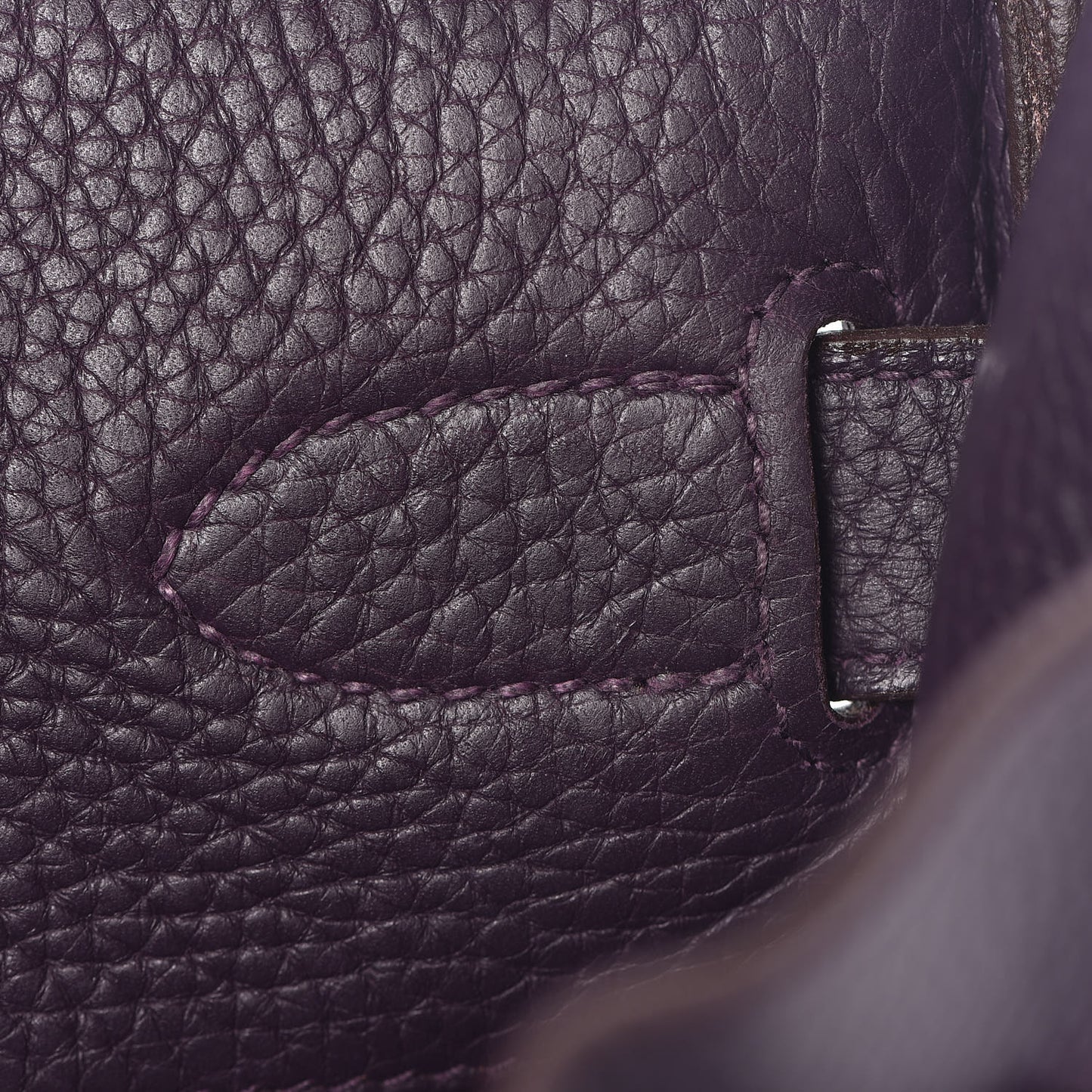 Taurillon Clemence JPG Birkin 42 Raisin